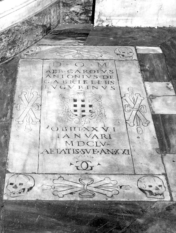 lapide tombale - ambito romano (sec. XVII)